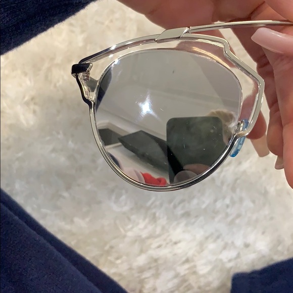 Dior silver mirrored sunglasses - Picture 5 of 6